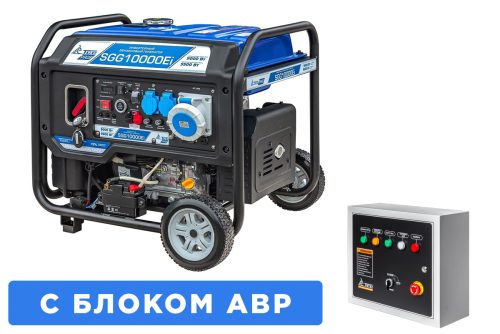 Бензогенератор инверторный 10 кВт SGG 10000Ei с блоком АВР
