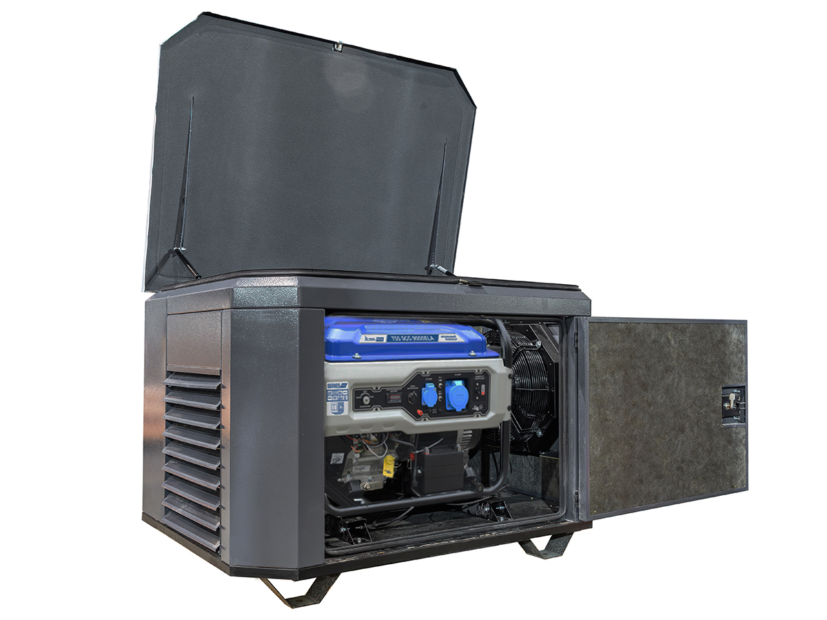 Бензогенератор TSS SGG 9000ELA в кожухе 1200